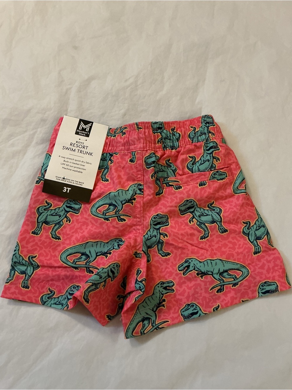 NWT Member’s Mark resort swim trunks lined boy’s 3T